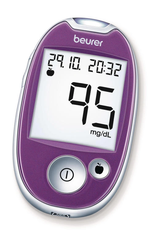 Glukometr BEURER GL44PU fialový - Obrázek 2